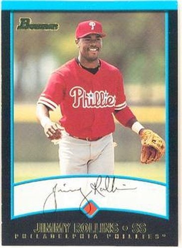 #225 Jimmy Rollins - Philadelphia Phillies - 2001 Bowman Baseball