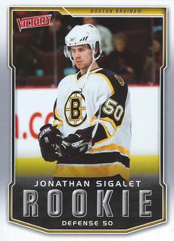 #225 Jonathan Sigalet - Boston Bruins - 2007-08 Upper Deck Victory Hockey