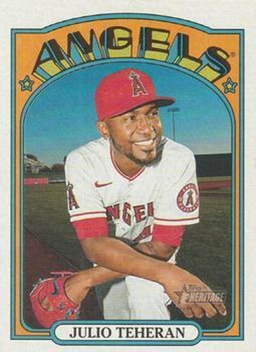 #225 Julio Teheran - Los Angeles Angels - 2021 Topps Heritage Baseball