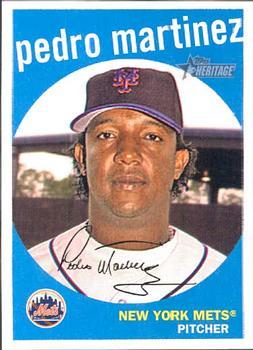 #225 Pedro Martinez - New York Mets - 2008 Topps Heritage Baseball