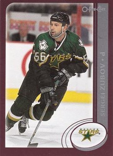 #225 Sergei Zubov - Dallas Stars - 2002-03 O-Pee-Chee Hockey