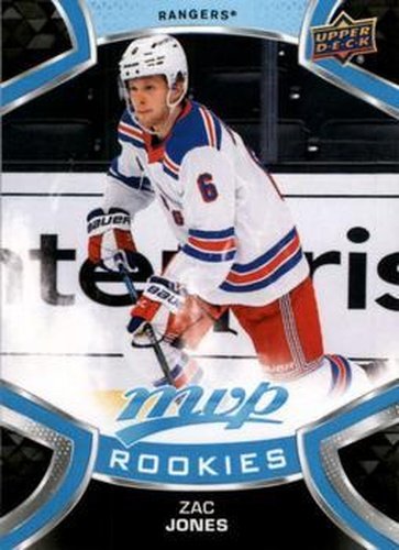 #225 Zac Jones - New York Rangers - 2021-22 Upper Deck MVP Hockey