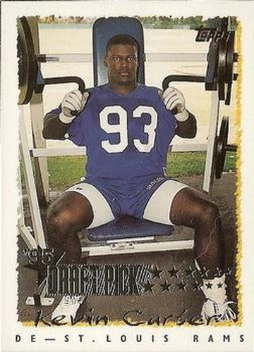 #225 Kevin Carter - St. Louis Rams - 1995 Topps Football