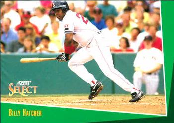 #225 Billy Hatcher - Boston Red Sox - 1993 Select Baseball