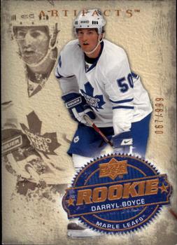 #226 Darryl Boyce - Toronto Maple Leafs - 2008-09 Upper Deck Artifacts Hockey