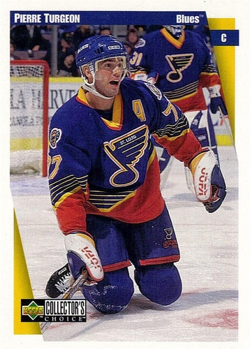 #226 Pierre Turgeon - St. Louis Blues - 1997-98 Collector's Choice Hockey