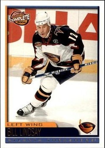 #226 Bill Lindsay - Atlanta Thrashers - 2003-04 Pacific Complete Hockey