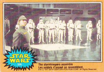 #226 The stormtroopers assemble - 1977 O-Pee-Chee Star Wars