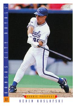 #226 Kevin Koslofski - Kansas City Royals - 1993 Score Baseball