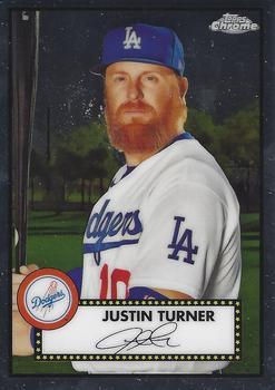 #226 Justin Turner - Los Angeles Dodgers - 2021 Topps Chrome Platinum Anniversary Baseball