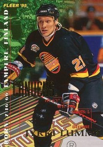 #226 Jyrki Lumme - Vancouver Canucks - 1994-95 Fleer Hockey