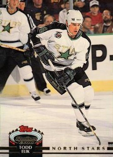 #226 Todd Elik - Minnesota North Stars - 1992-93 Stadium Club Hockey
