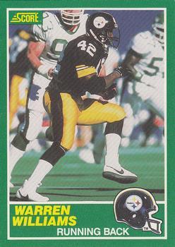 #226 Warren Williams - Pittsburgh Steelers - 1989 Score Football