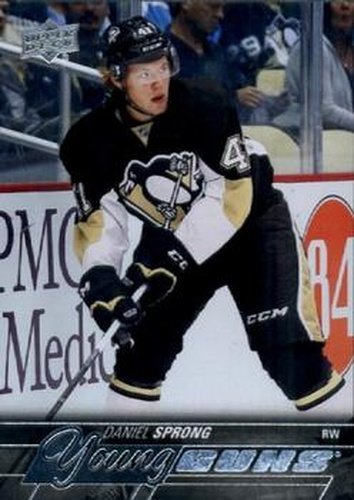 #226 Daniel Sprong - Pittsburgh Penguins - 2015-16 Upper Deck Hockey