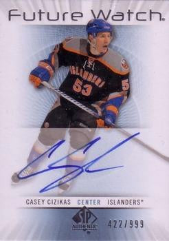 #226 Casey Cizikas - New York Islanders - 2012-13 SP Authentic Hockey