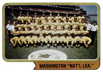 #226b Washington "Nat'l Lea." - San Diego Padres - 1974 Topps Baseball