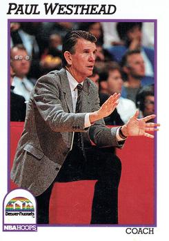 #227 Paul Westhead - Denver Nuggets - 1991-92 Hoops Basketball
