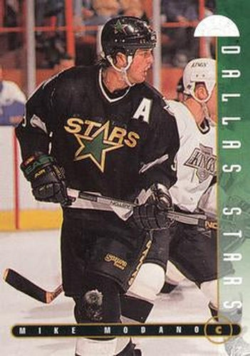 #227 Mike Modano - Dallas Stars - 1995-96 Leaf Hockey