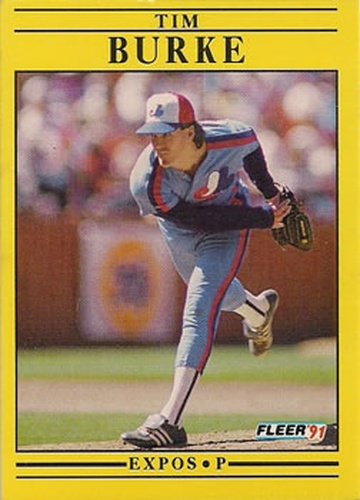 #227 Tim Burke - Montreal Expos - 1991 Fleer Baseball