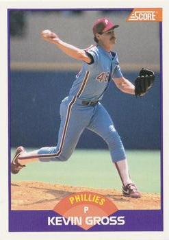 #227 Kevin Gross - Philadelphia Phillies - 1989 Score Baseball