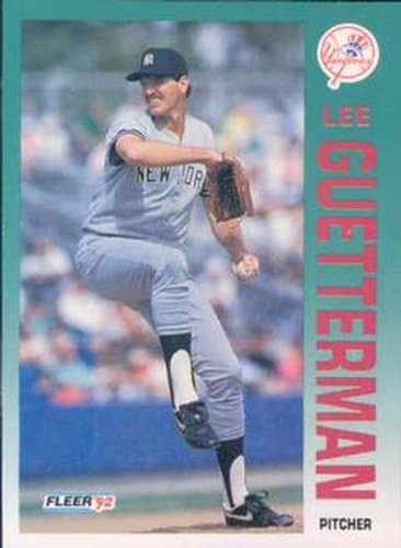 #227 Lee Guetterman - New York Yankees - 1992 Fleer Baseball
