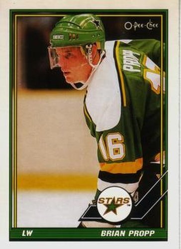 #227 Brian Propp - Minnesota North Stars - 1991-92 O-Pee-Chee Hockey