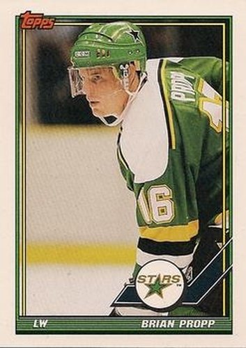 #227 Brian Propp - Minnesota North Stars - 1991-92 Topps Hockey
