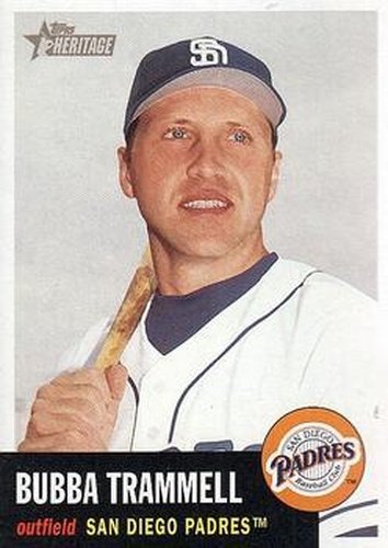 #227 Bubba Trammell - San Diego Padres - 2002 Topps Heritage Baseball