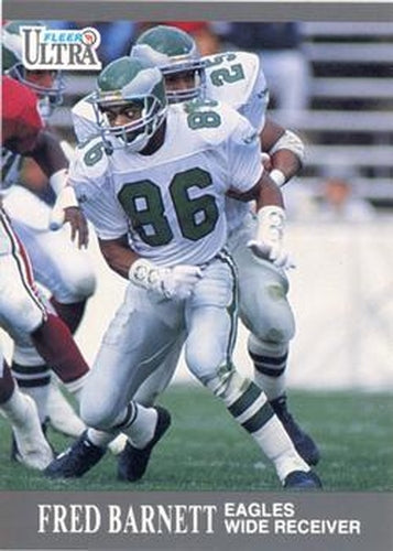 #227 Fred Barnett - Philadelphia Eagles - 1991 Ultra Football
