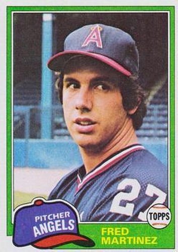 #227 Fred Martinez - California Angels - 1981 Topps Baseball