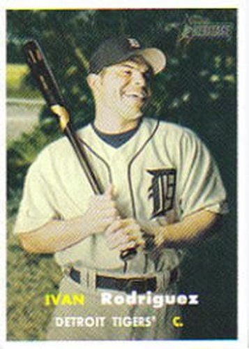 #227 Ivan Rodriguez - Detroit Tigers - 2006 Topps Heritage Baseball