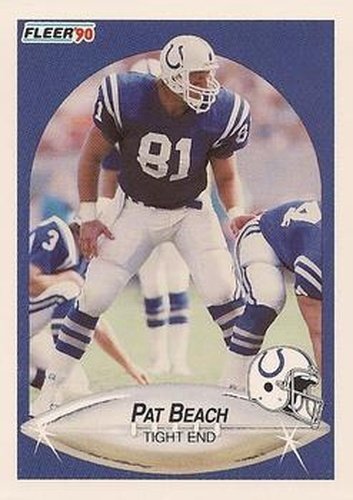 #227 Pat Beach - Indianapolis Colts - 1990 Fleer Football