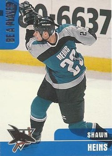 #227 Shawn Heins - San Jose Sharks - 1999-00 Be a Player Memorabilia Hockey
