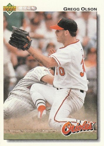 #227 Gregg Olson - Baltimore Orioles - 1992 Upper Deck Baseball