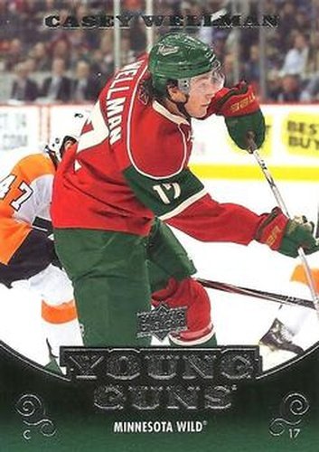 #227 Casey Wellman - Minnesota Wild - 2010-11 Upper Deck Hockey