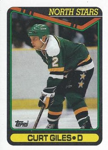 #228 Curt Giles - Minnesota North Stars - 1990-91 Topps Hockey