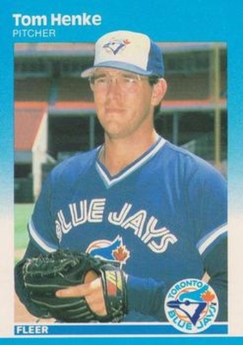 #228 Tom Henke - Toronto Blue Jays - 1987 Fleer Baseball