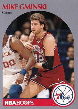 #228 Mike Gminski - Philadelphia 76ers - 1990-91 Hoops Basketball