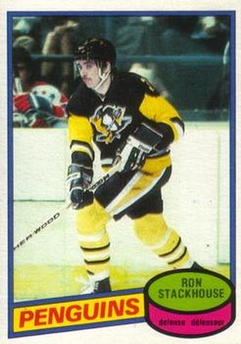 #228 Ron Stackhouse - Pittsburgh Penguins - 1980-81 O-Pee-Chee Hockey