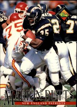 #228 Marion Butts - New England Patriots - 1994 Pro Line Live Football