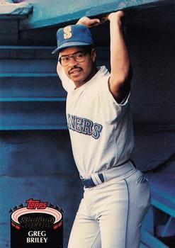 #228 Greg Briley - Seattle Mariners - 1992 Stadium Club Baseball