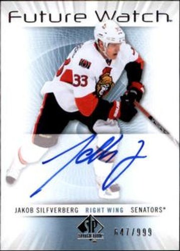 #228 Jakob Silfverberg - Ottawa Senators - 2012-13 SP Authentic Hockey