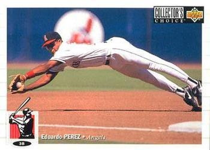#228 Eduardo Perez - California Angels - 1994 Collector's Choice Baseball