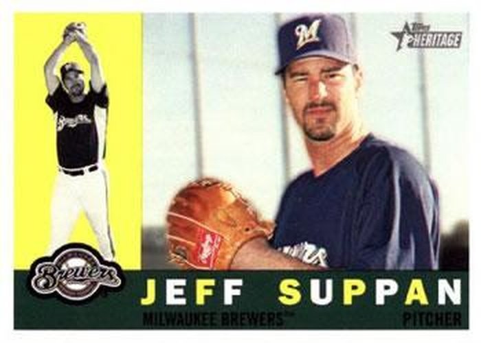 #228 Jeff Suppan - Milwaukee Brewers - 2009 Topps Heritage Baseball