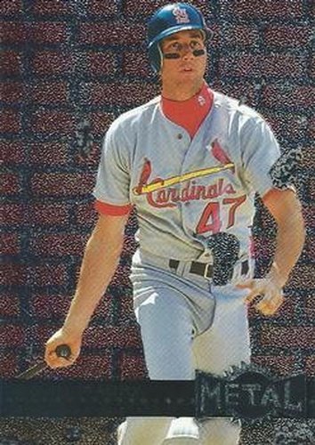 #228 John Mabry - St. Louis Cardinals - 1996 Metal Universe Baseball
