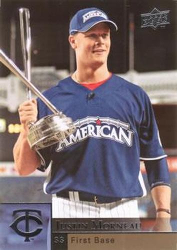 #228 Justin Morneau - Minnesota Twins - 2009 Upper Deck Baseball