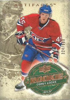 #228 Corey Locke - Minnesota Wild - 2008-09 Upper Deck Artifacts Hockey