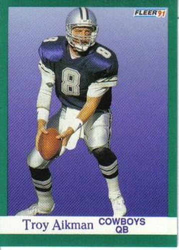 #228 Troy Aikman - Dallas Cowboys - 1991 Fleer Football
