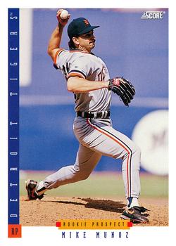 #228 Mike Munoz - Detroit Tigers - 1993 Score Baseball