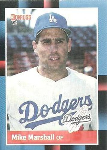 #229 Mike Marshall - Los Angeles Dodgers - 1988 Donruss Baseball